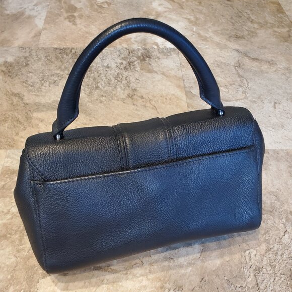 Karl Lagerfeld Black Handbag with Handle and Pearl Accents - Picture 2 of 7